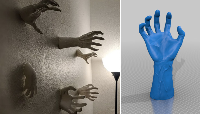 Hands hand sculpture 3D model 3D printable