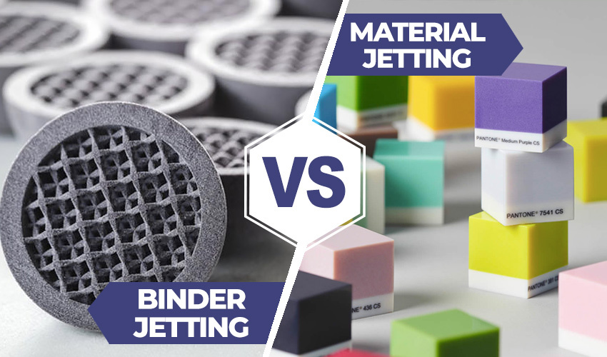 Binder Jetting vs. Material Jetting 3D Printing - What's the