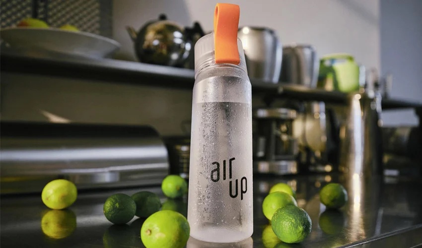 Stainless steel bottle air up®, 480 ml, black-02108002-00000