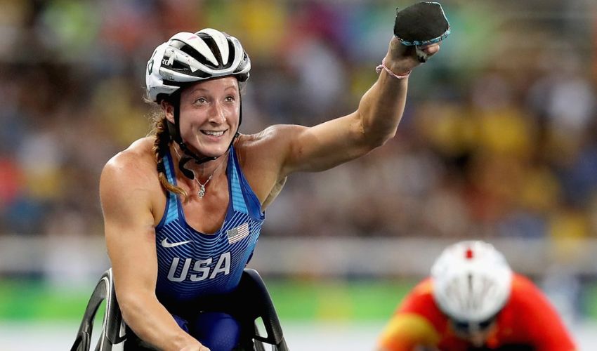 Tatyana McFadden aims for gold medal at Paralympics with 3D-printed gloves