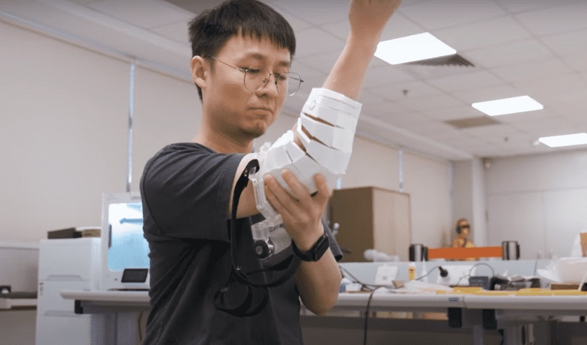 NTU Has Developed a 3D Printed ‘Active’ Fabric for Flexible, Made-to-Measure Limb Supports