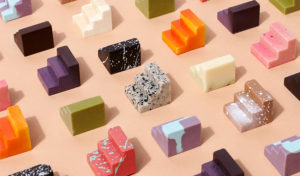 Universal Favourite produces colourful chocolates from 3D-printed moulds