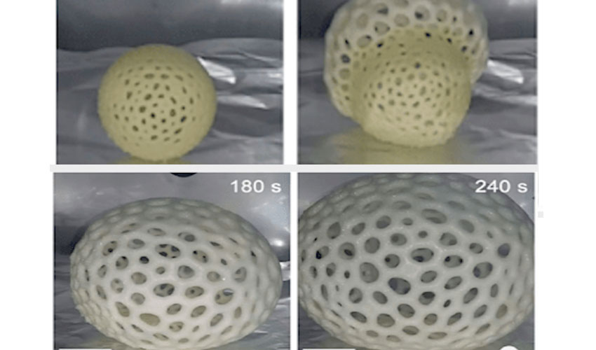 Large 3D printing with foam that expands 40 times volume