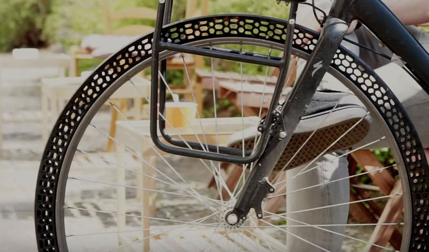 BigRep 3D printed bicycle tire that 