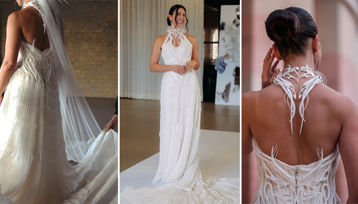 3D-gedruckte Hochzeitskleid