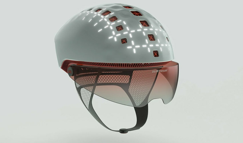 PYLO, le casque de vélo intelligent qui intègre l'impression 3D