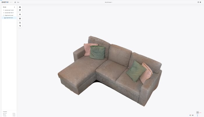 Scans the sofa