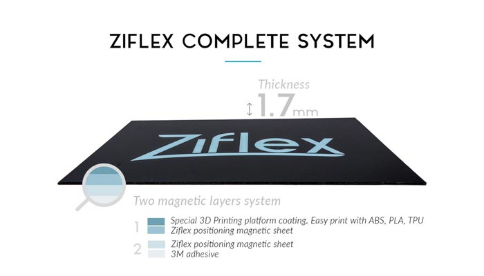 Plateau flexible Ziflex pour imprimante 3D - Graph'Image